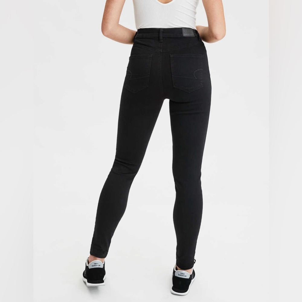 American Eagle Black Curvy Highest Rise Jegging Next Level Stretch size 20